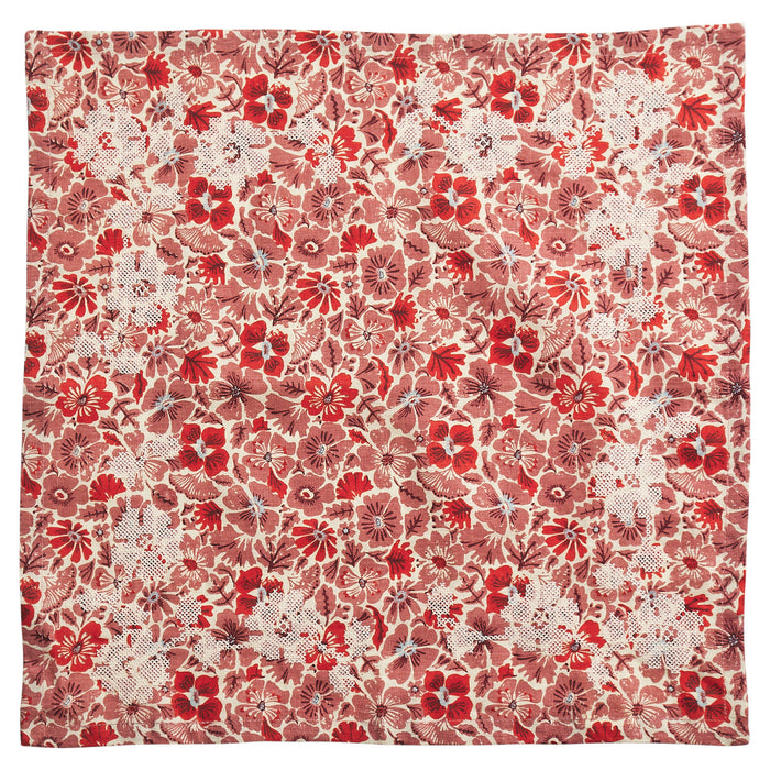 Magnolia Linen Napkin Set - Poppy
