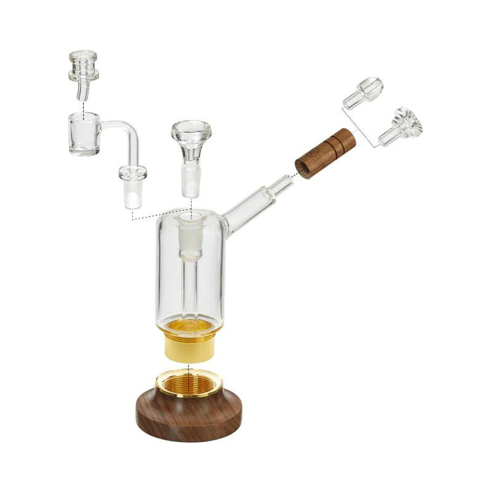 Marley Natural Glass and Walnut Riggler Dab Rig