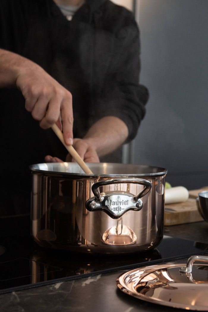 Mauviel M'6s Induction Compatible Copper Round Frying Pan, 7.9-in - Kitchen Universe