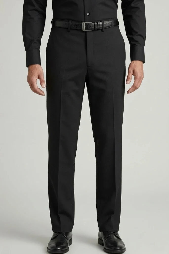 Premium Black Formal Pant-Front