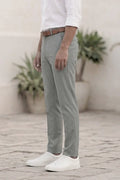 Men Grey Office Wear Pant-Side