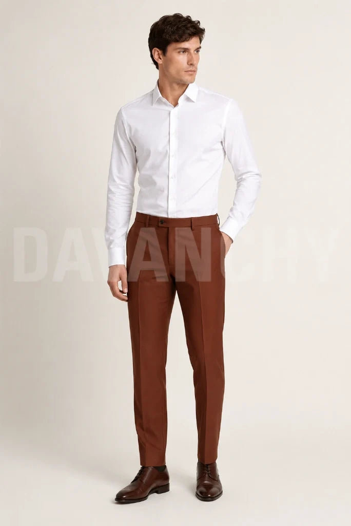 Wedding wear formal tailored trouser for men-Front