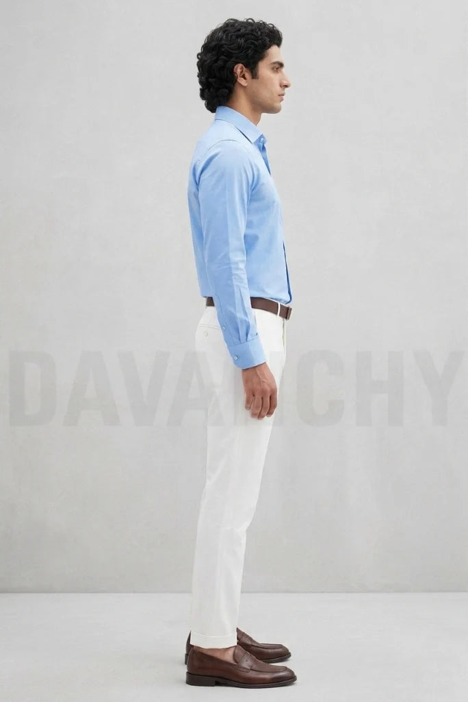 White Wedding Wear Pant Side