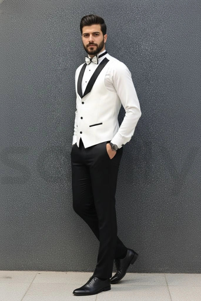 Tuxedo waistcoat for men-side
