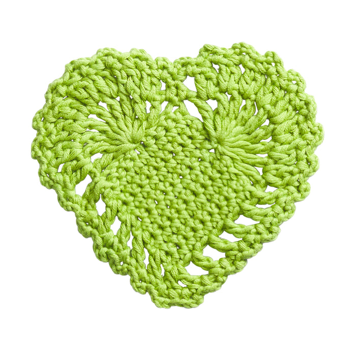 Millie Crochet Coaster - Cactus Green