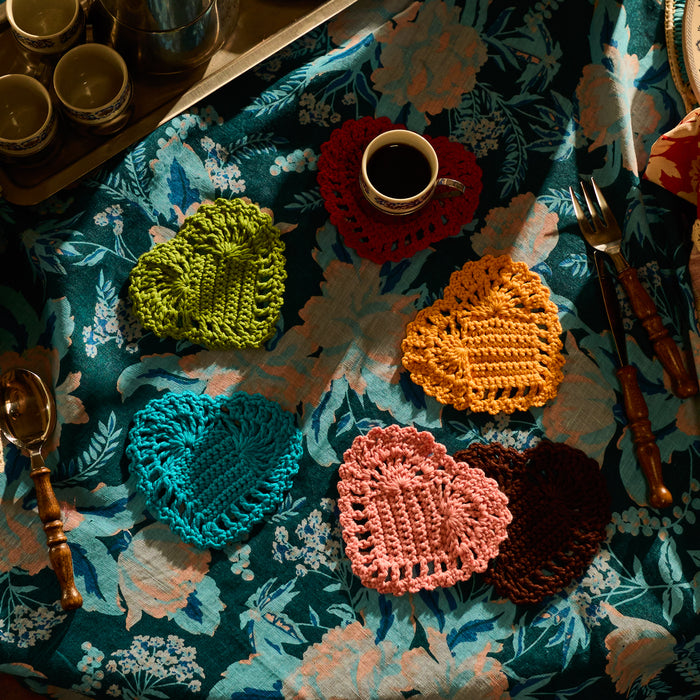 Millie Crochet Coaster - Poppy