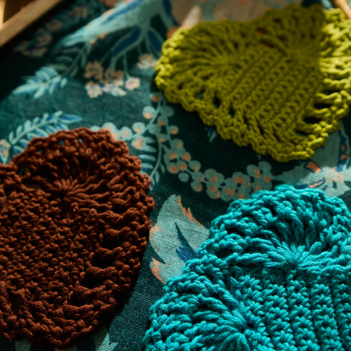 Millie Crochet Coaster - Sienna