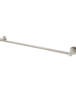 Mirage 600 mm Brushed Nickel Single Towel Rail - Acqua Bathrooms