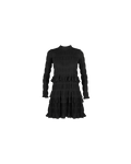 MIRELLA TIERED RUFFLE DRESS BLACK