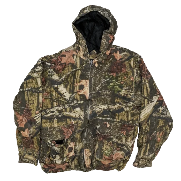 Mossy Oak Break Up Camo Lined Jacket - Medium - Army & Outdoors - Field Jackets