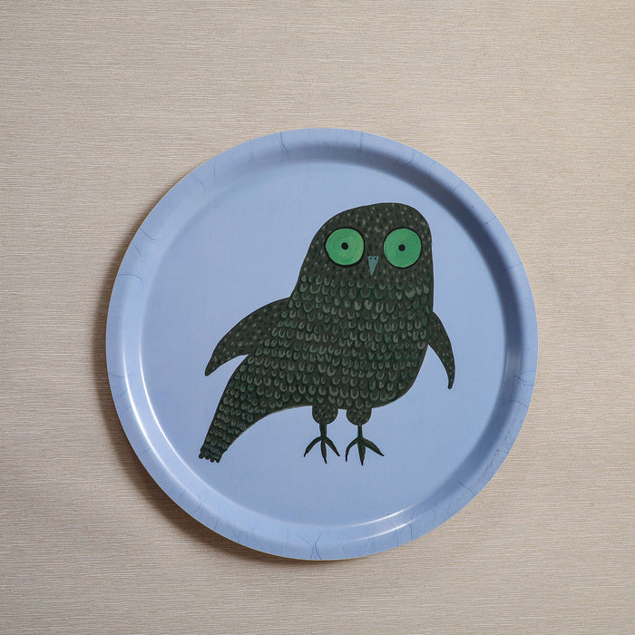 Mr. Owl round tray