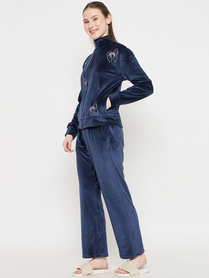 mSECRET Printed Blue Sweatshirt