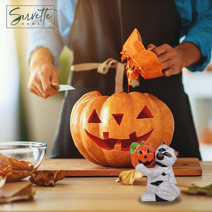 Mummy & Jack-O-Lantern Salt & Pepper Set