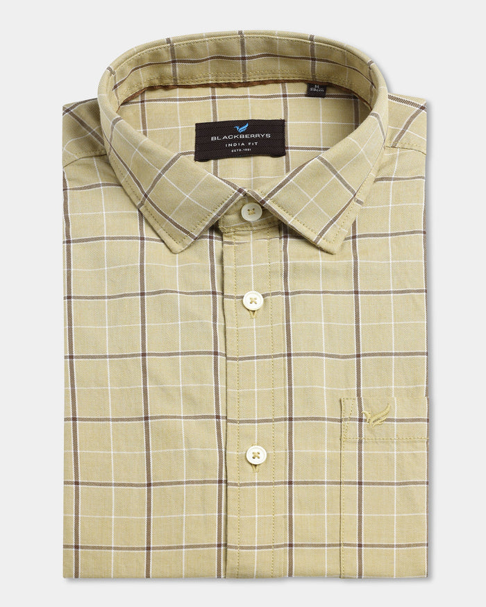Mustard Check Shirt - Havro