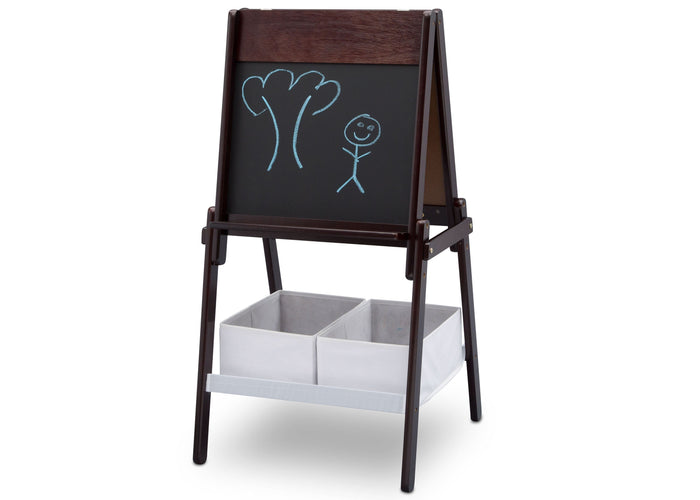 Delta Children Dark Chocolate (207) MySize Double-Sided Storage Easel