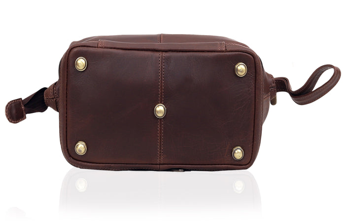 Nashville Leather Duffle Combo - Brown