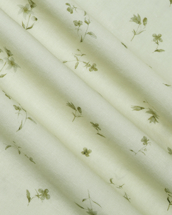 Natural Linen Printed Shirt - Arigo