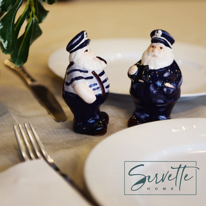 Nautical Kitchen Décor Captain Salt & Pepper Set