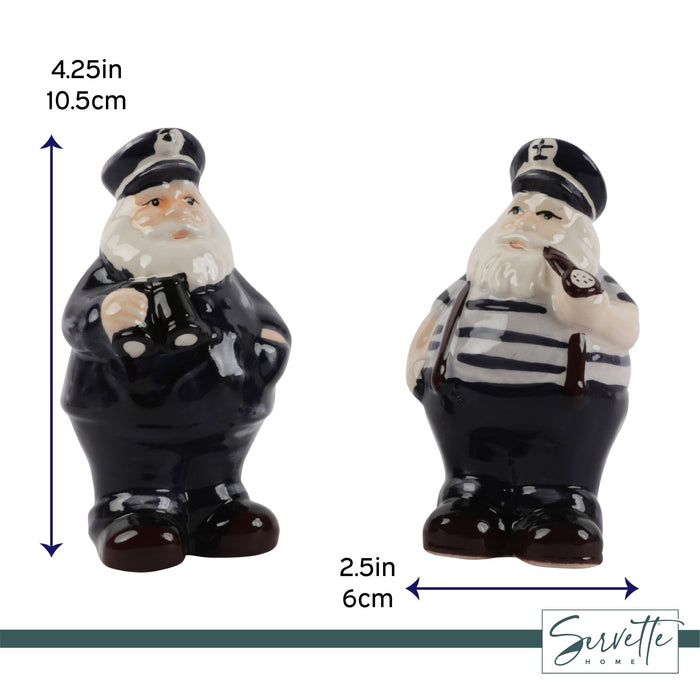 Nautical Kitchen Décor Captain Salt & Pepper Set