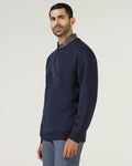 Navy Crew Neck Solid Sweatshirt - Deck