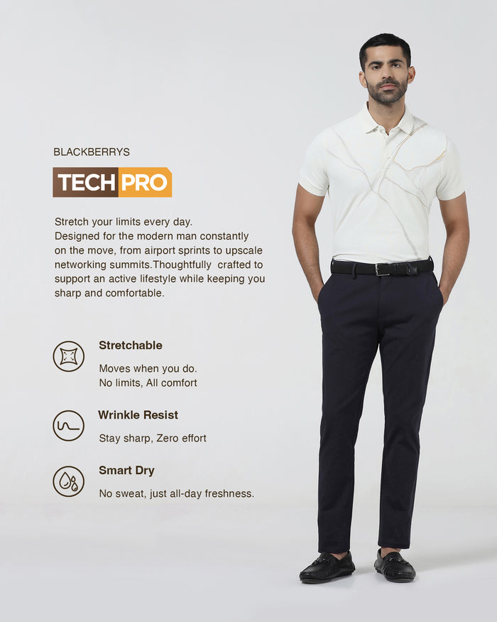 Navy TechPro Textured Khakis - Pando