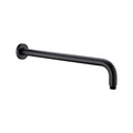 Nero | Round Matte Black Shower Arm - Acqua Bathrooms