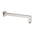 Nero | Square Brushed Nickel Shower Arm - Acqua Bathrooms