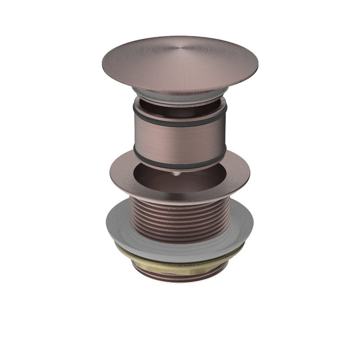 Nero | Universal Brushed Bronze Pop Up Bath Waste - Acqua Bathrooms