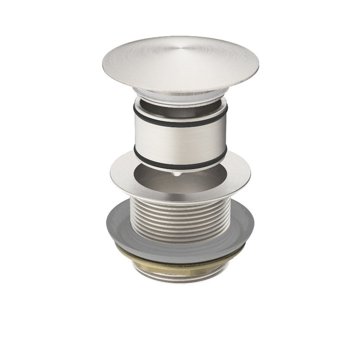 Nero | Universal Brushed Nickel Pop Up Bath Waste - Acqua Bathrooms