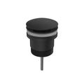 Nero | Universal Matte Black Mushroom Pop Up Waste - Acqua Bathrooms