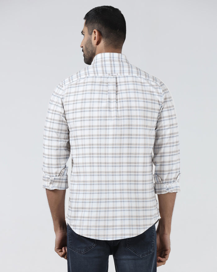 Off White Check Shirt - Valento