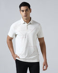 Off White TechPro Printed Polo - Cedric