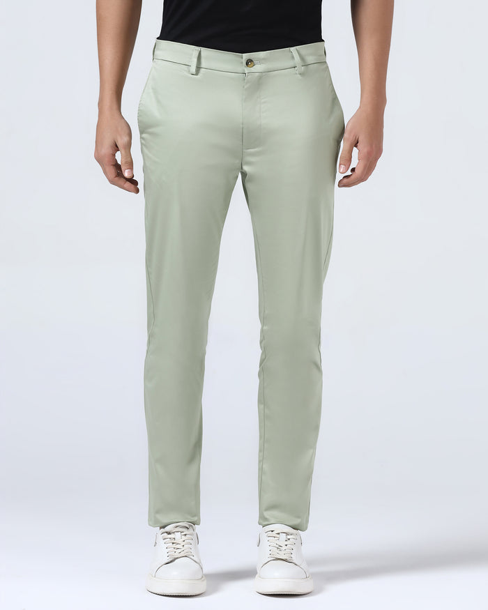 Olive Non Iron Solid Khakis - Cypres