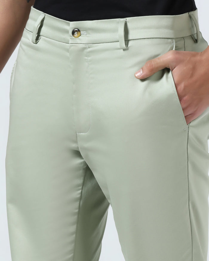 Olive Non Iron Solid Khakis - Cypres