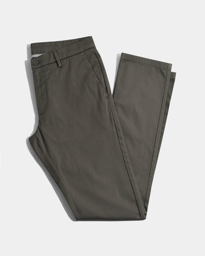Olive Textured Khakis - Aurea