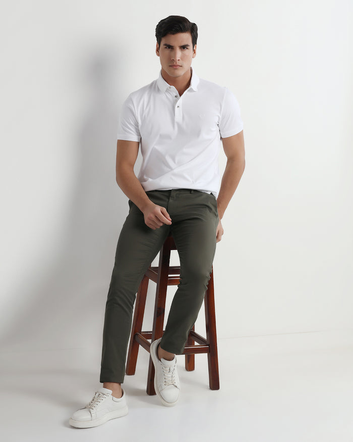 Olive Textured Khakis - Ibis