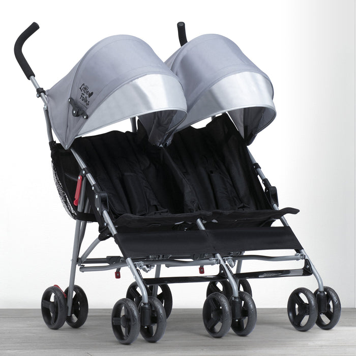 Olympia Side x Side Double Stroller Grey (2172)