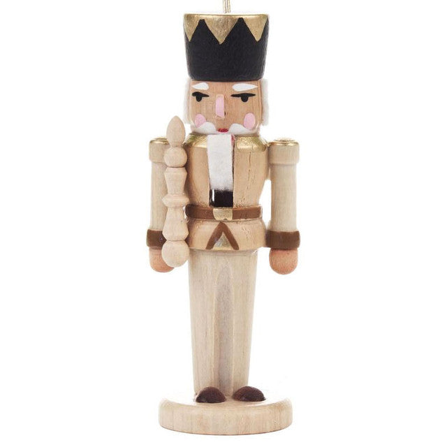 OR2512 Nutcracker German King Scepter Ornament Natural