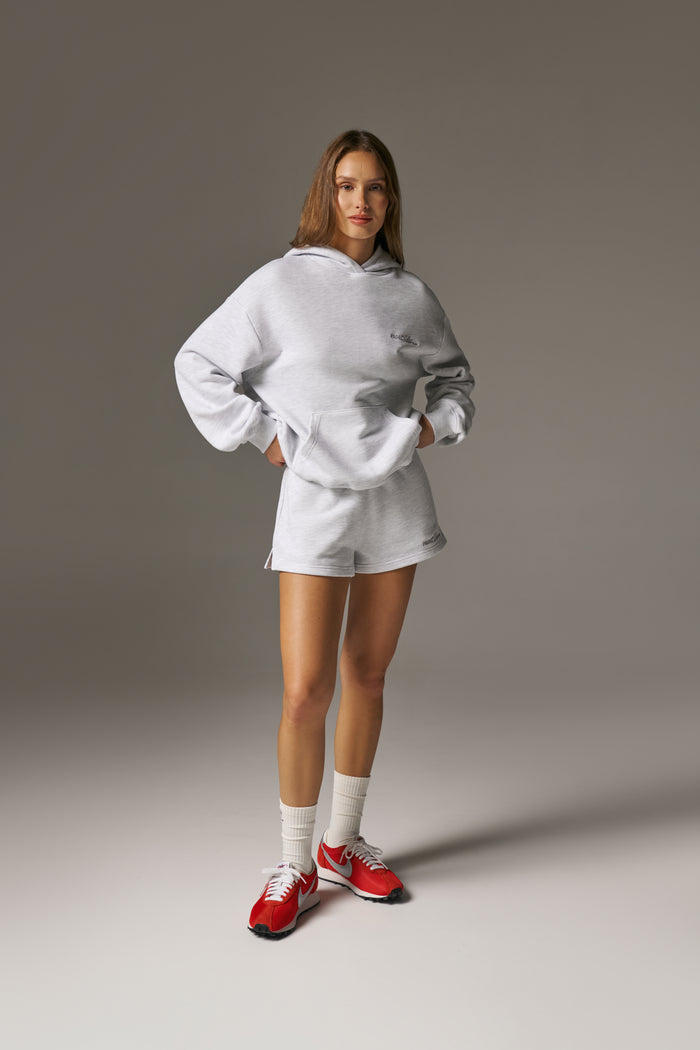 PADEL & PALOMAS OVERSIZED HOODIE - GREY MARL