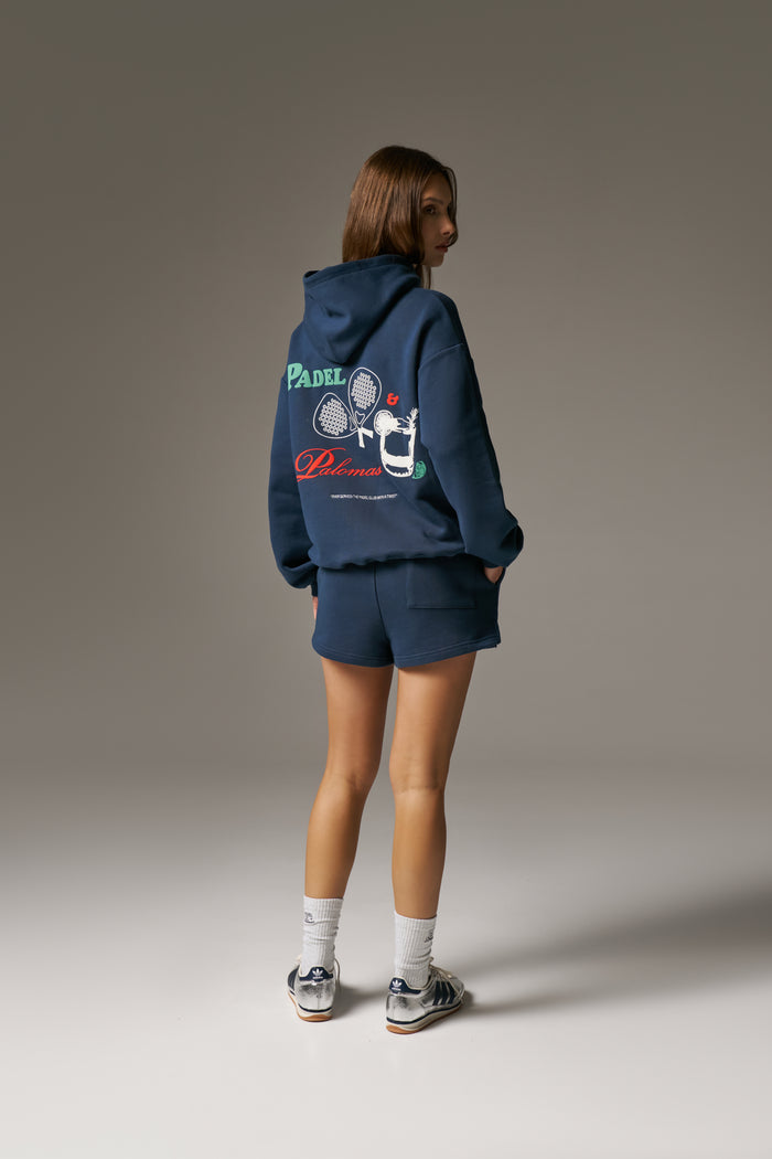 PADEL & PALOMAS OVERSIZED HOODIE - NAVY