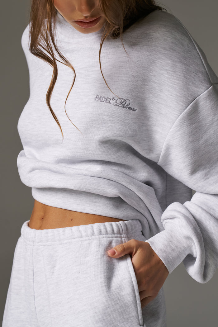 PADEL & PALOMAS SWEATSHIRT - GREY MARL