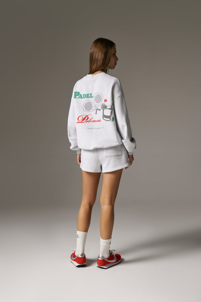PADEL & PALOMAS SWEATSHIRT - GREY MARL