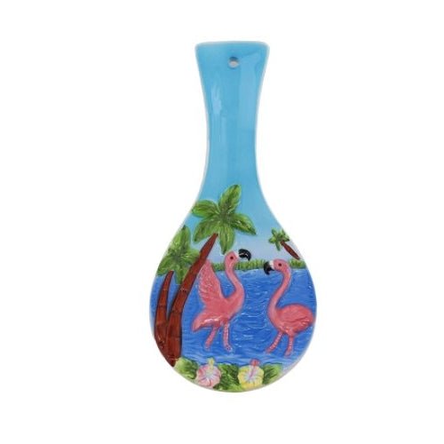 Palm Tree &  Flamingo Spoon Rest