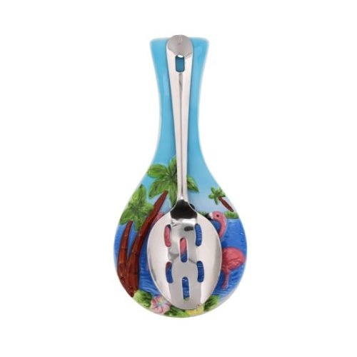 Palm Tree &  Flamingo Spoon Rest