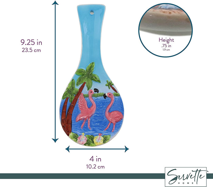 Palm Tree &  Flamingo Spoon Rest