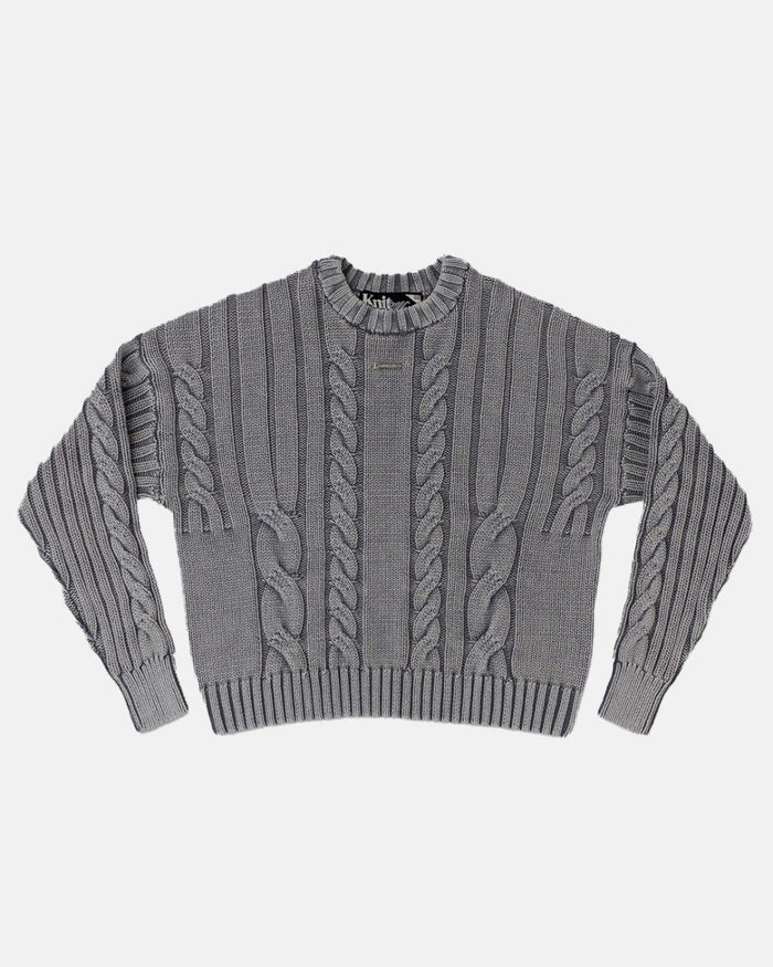 PATTERNED KNIT DUST GREY - COLD CULTURE