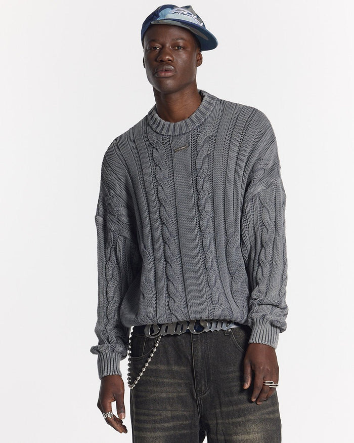 PATTERNED KNIT DUST GREY - COLD CULTURE #man