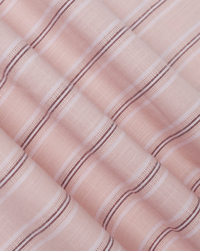 Peach Stripe Shirt - Lekor