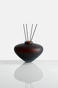 PEBBLE VASE 03 GLASS MOCHA MATTE