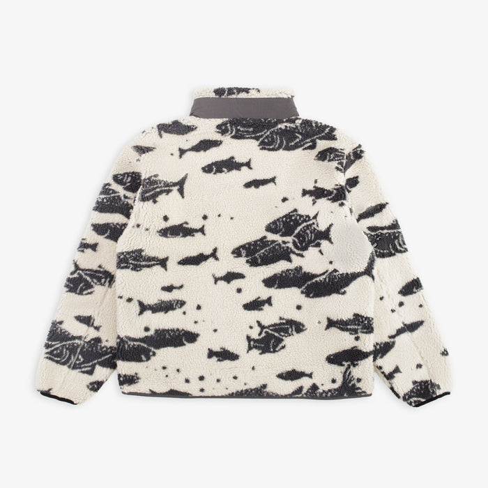 Pendleton Jacquard Sherpa Fleece - Salmon Falls White